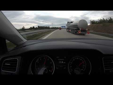 Golf 7 1.0 TSI fuel consumption on the German Autobahn