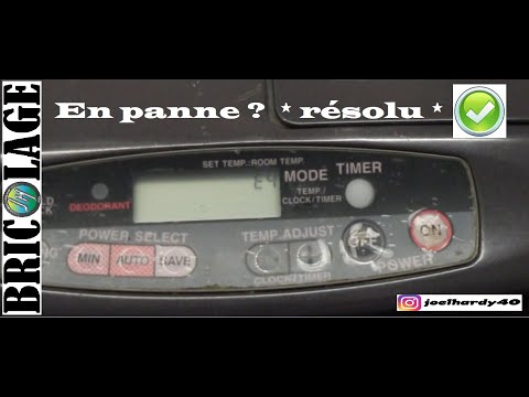 Electronic oil stove error code! *solved*