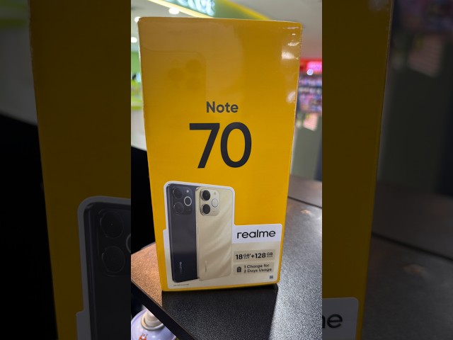 Vídeo relacionado con realme Note 70T Smartphone 4+256 GB, Gran batería de 6000 mAh, Carga rápida de 15 W con Carga inversa de 6 W, RAM dinámica de 24 GB, Pantalla con Modo de Comodidad Ocular de 90 Hz, Negro