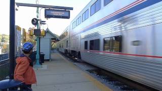 preview picture of video 'Amtrak Capitol Limited and the Pink Together Express'