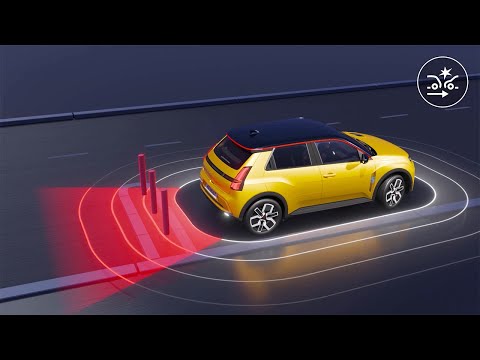 system wspomagania nagłego hamowania podczas jazdy do tyłu - R5 E-Tech electric - Renault