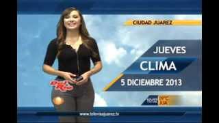 Gabriela Luna pronostico del clima 05/Dic/13