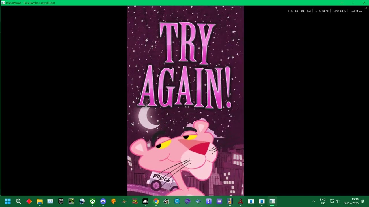 TEKNOPARROT = pink panther - jewel heist pc arcade ticket game on patreon !!!! ..