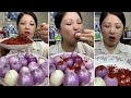 mukbang : Garlic chili eating show #2 - too spicy