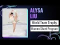 Alysa LIU USA Women Short Program ISU World Team Trophy Tokyo 2025 WTTFigure