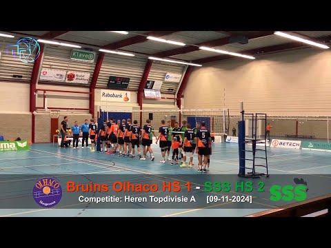 Volleybal Heren Topdivisie A: Bruins Olhaco H1 - SSS H2 [09-11-2024]