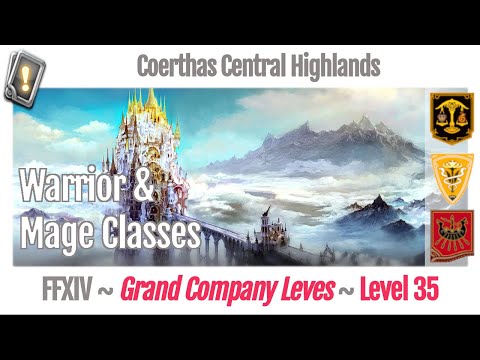 FFXIV Grand Company Leves Level 35 - Coerthas Central Highlands - A Realm Reborn