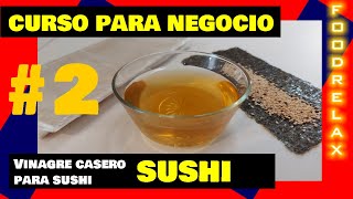 ✅Como hacer vinagre casero para sushi, sin de vinagre de arroz con vinagre de manzana, azúcar morena