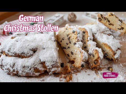 German Christmas Stollen recipe 🎅🎄 - easy to bake - fruit bread