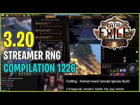 ⚡ POE 3.20 ⚡ Streamer RNG Compilation 1226