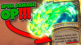 INSANE Highroll INSANE Spell Damage! | Hearthstone Battlegrounds