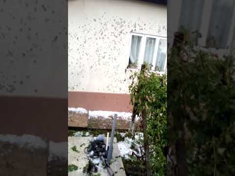 La Budeni în mijlocul verii , potop