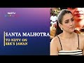 Asked About Her Role In Shah Rukh Khan's Jawan, Sanya Malhotra Said This..