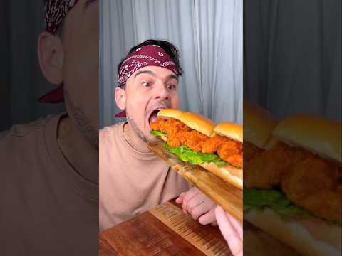 How to not share FRIED CHICKEN burger with your sibling?😎❤️🍔| CHEFKOUDY