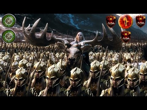 12,000 Gundabad and Mordor Orcs Invade the Woodland Realm - Third Age Total War Multiplayer Gameplay