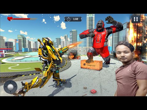 Robot Transforming Gorilla Attack - Real Robot Transform Games - Android Gameplay