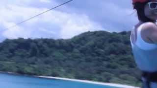 preview picture of video 'Longest Over Water Zipline in Asia'