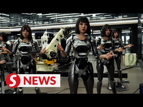 中国の工場で人型ロボットに命が吹き込まれる (Humanoid robots come to life in Chinese factory)
