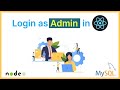 8 How To Do Admin Login In React Node Mysql Create Admin Redirect Admin To Dashboard Mern