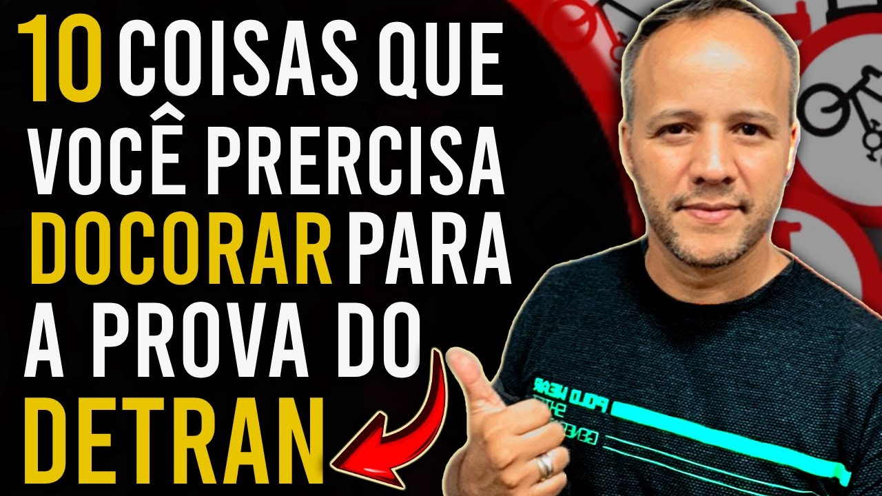 RESUMO DETRAN 2024 Exame legislação de trânsito 2024  conteúdo atualizado