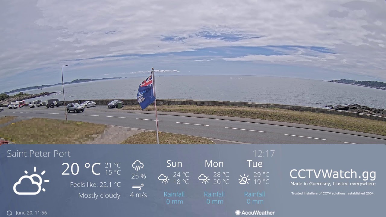 Live webcam view of East Coast Seafront and Harbour