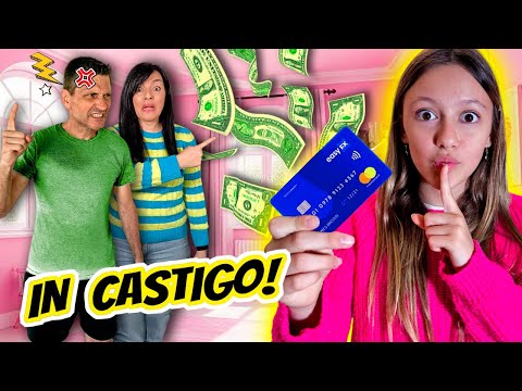 PUNISHED! SOFI SPENDS 1000 EUROS SECRETLY WITH HER CREDIT CARD. MONI AND PAPI ANDY FIND OUT!