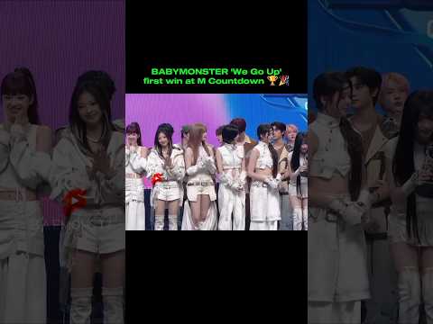 Babymonster [We Go Up] first win at M Countdown 🏆🎉 #babymonster #asa #chiquita #rora #shorts #fyp
