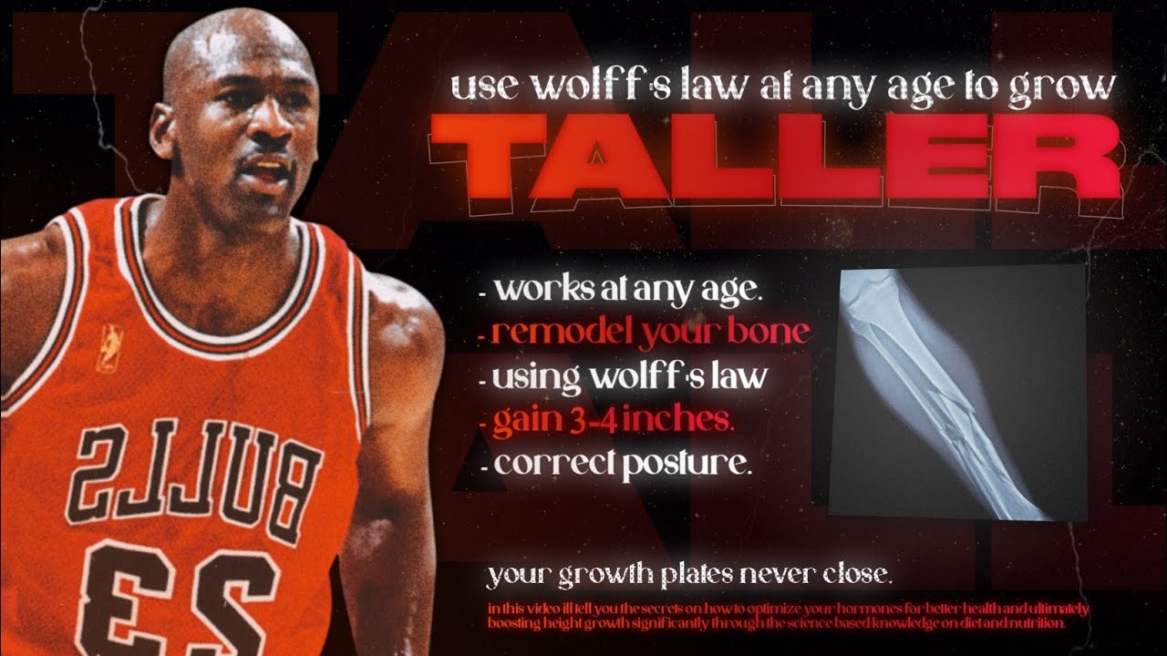 how to GROW taller at ANY AGE using Wolff's Law!