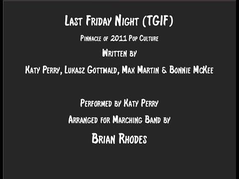 Last Friday Night - for Marcing Band