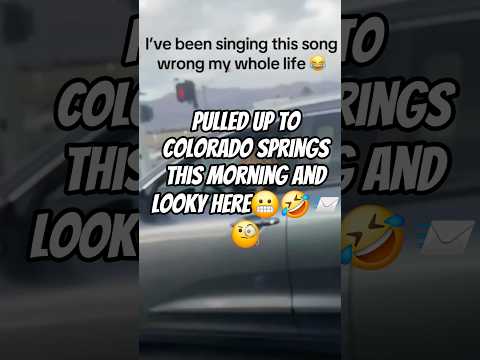 Pulled up to Colorado Springs this morning and looky here😬🤣📨