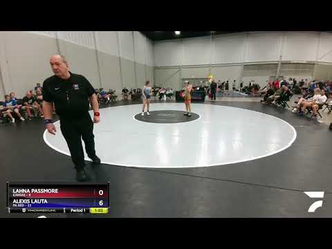 105 Lbs Round 6 (10 Team) - Lahna Passmore, Kansas Vs Alexis Lauta, PA Red 8a08