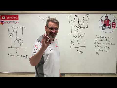 Statics: Lesson 56 - Pulley Palooza Problems
