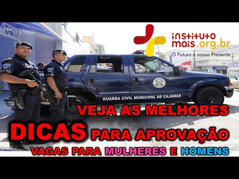 Concurso Cajamar SP Guarda Civil Municipal Terceira Classe Feminino e Masculino DICAS PARA GABARITAR