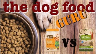 Dog food Mash-up Nutrish vs Merrick