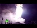 Минобороны РФ опубликовало видео ракетных стрельб по позициям ИГ из акватории ...