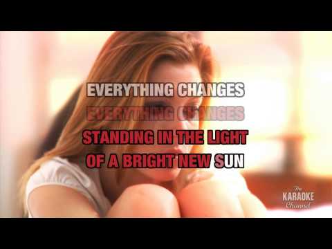 Everything Changes in the Style of "Kathy Troccoli" with lyrics (with lead vocal)
