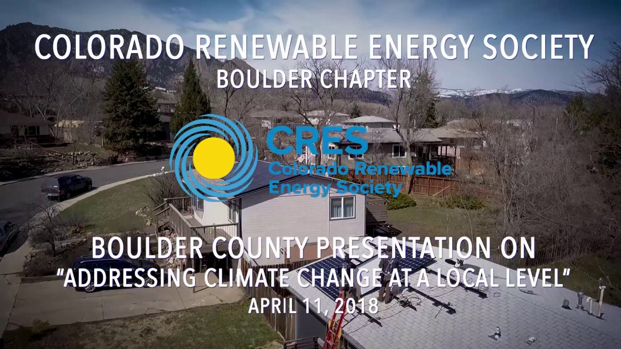 Addressing Climate Change at a Local Level | Brad Smith | Boulder County Sustainability Office