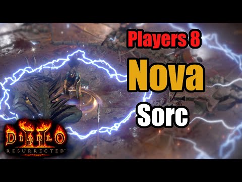 200 FCR Nova Sorceress - Players 8 Build showcase - Diablo 2 Resurrected 1440p