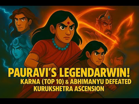 Pauravi vs Karna & Abhimanyu  Epic Battle in Kurukshetra Ascension Gameplay 🔥