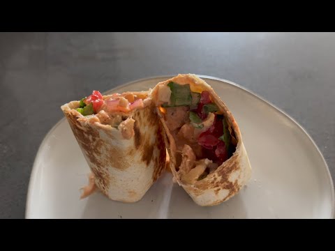 Greek Yogurt Buffalo Chicken Wrap