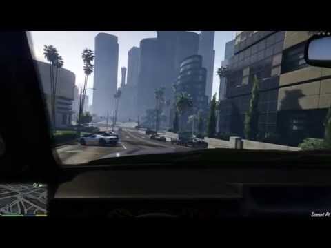 Grand Theft Auto V PC - 1st Police Chase In First Person