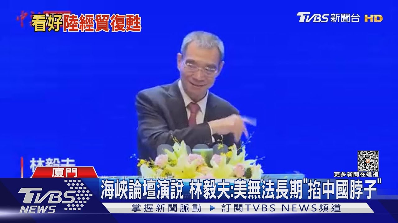 海峽論壇演說 林毅夫:美無法長期「掐中國脖子」