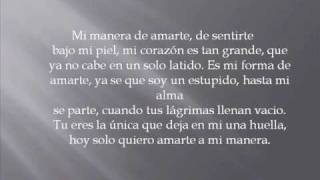 Mi manera de amarte-David Bustamante