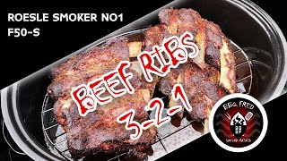 Ribs vom Rind | Beef Ribs | Rösle Smoker No 1 F50-S | 3-2-1 Methode