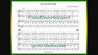 Zo gaat de molen - piano vierhandig