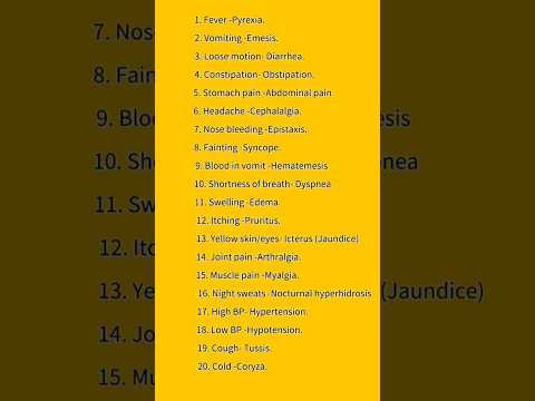 NORMAL NAME  VS MEDICAL NAME II 19.Oct.2025 II