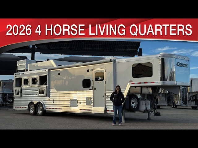 Preview image of 2026 Cimarron Norstar 4 Horse Living Quarters youtube video