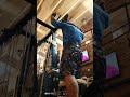 背中トレーニング。ワンハンドロー150kg、Ｔバーロー200kg、ラット、133kg、シーデッドロー133kgなど。