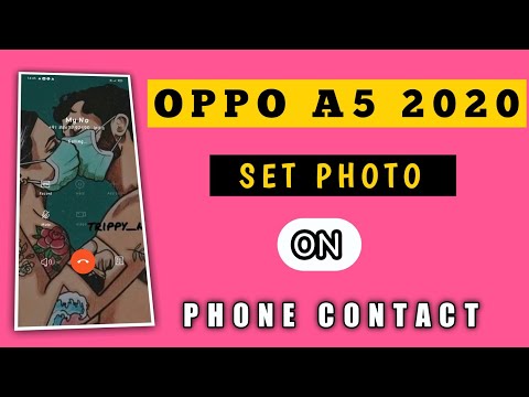 Set Photo on Phone contact Oppo A5 2020😊😊