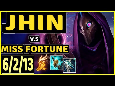 JHIN vs MISS FORTUNE - 6/2/13 KDA BOTTOM ADC GAMEPLAY - EUW Ranked MASTER